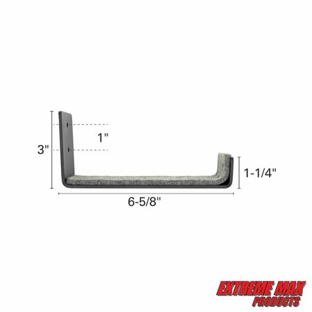 Extreme Max Extreme Max 3006.8438.2 Minimalist Wall-Mount Naked Surfboard Rack / Display Mount - Value 2-Pack 3006.8438.2